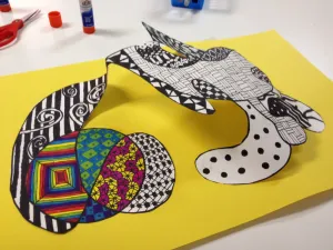 3D Zentangle Drawing lesson