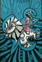 Zentangle Papaer Sculpture