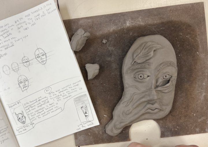 clay mask portrait lesson