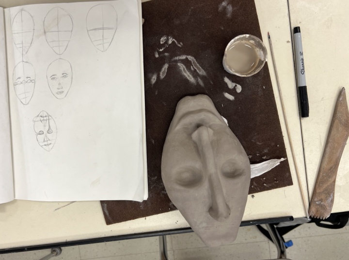 clay mask portrait lesson