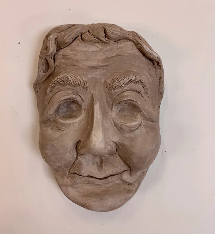 clay portrait mask