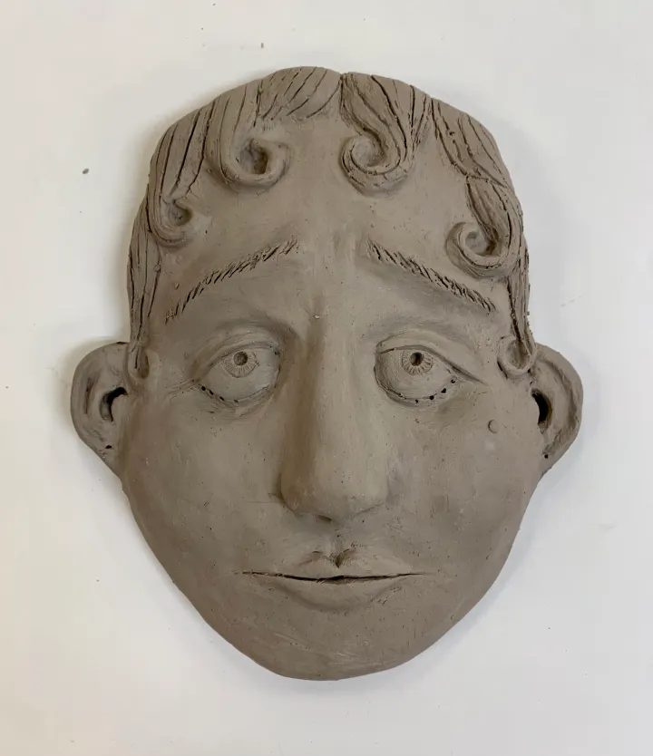 clay portrait mask