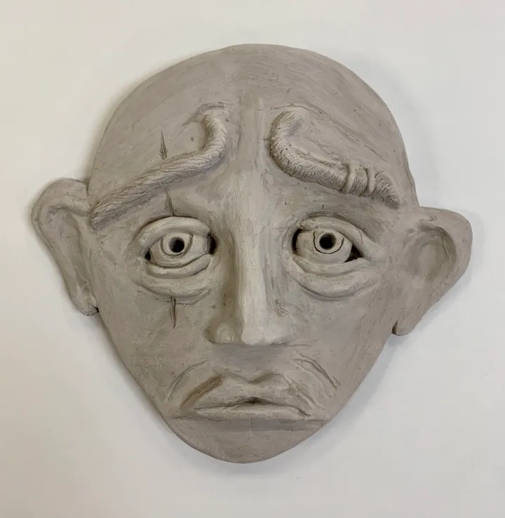 clay portrait mask