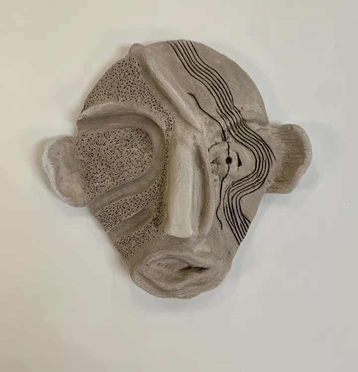 clay portrait mask