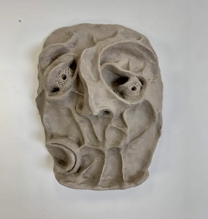 clay portrait mask