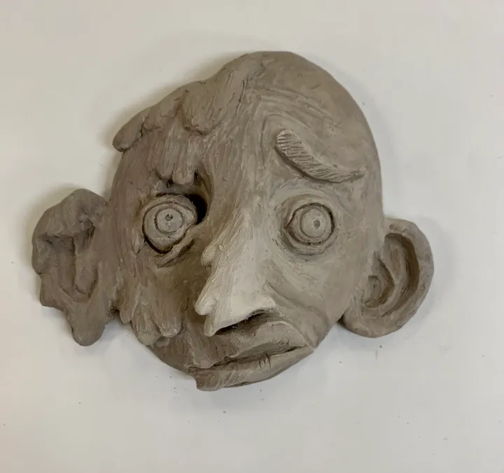 clay portrait mask