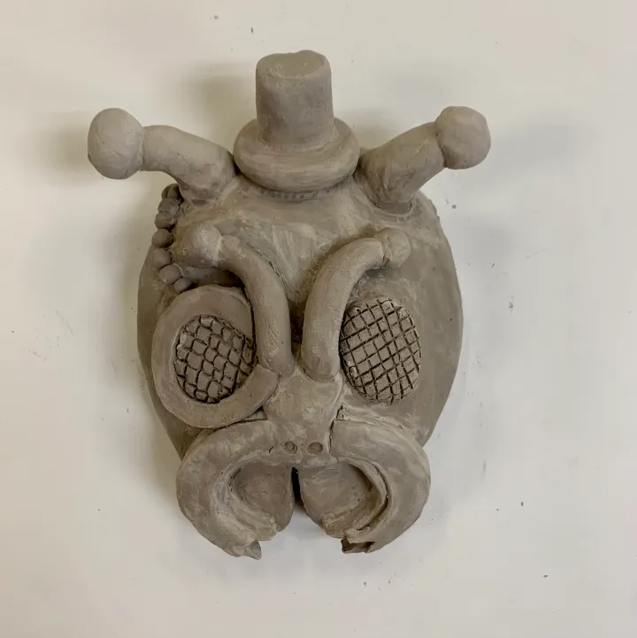 clay portrait mask