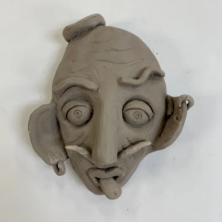 clay portrait mask