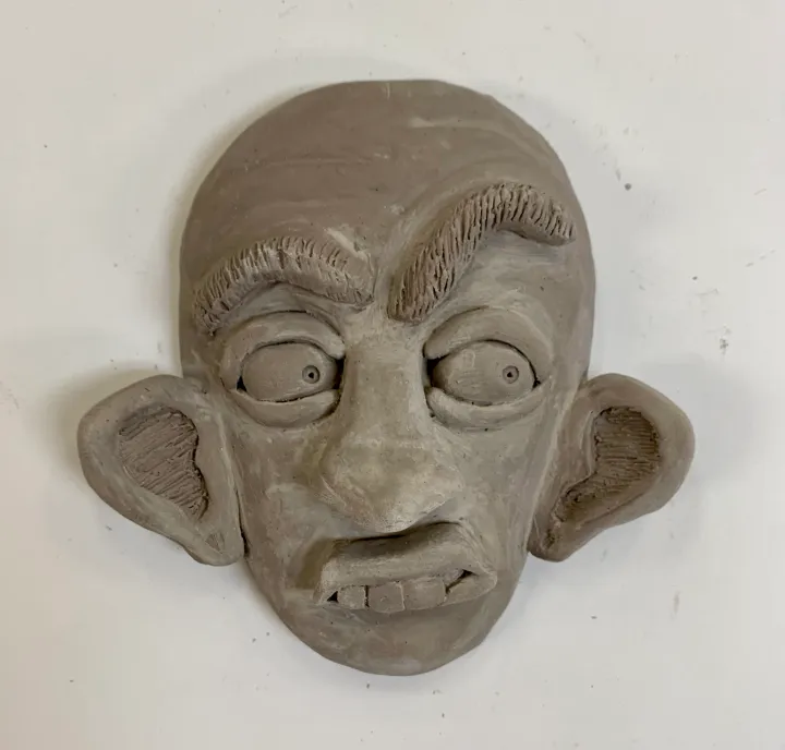 clay portrait mask