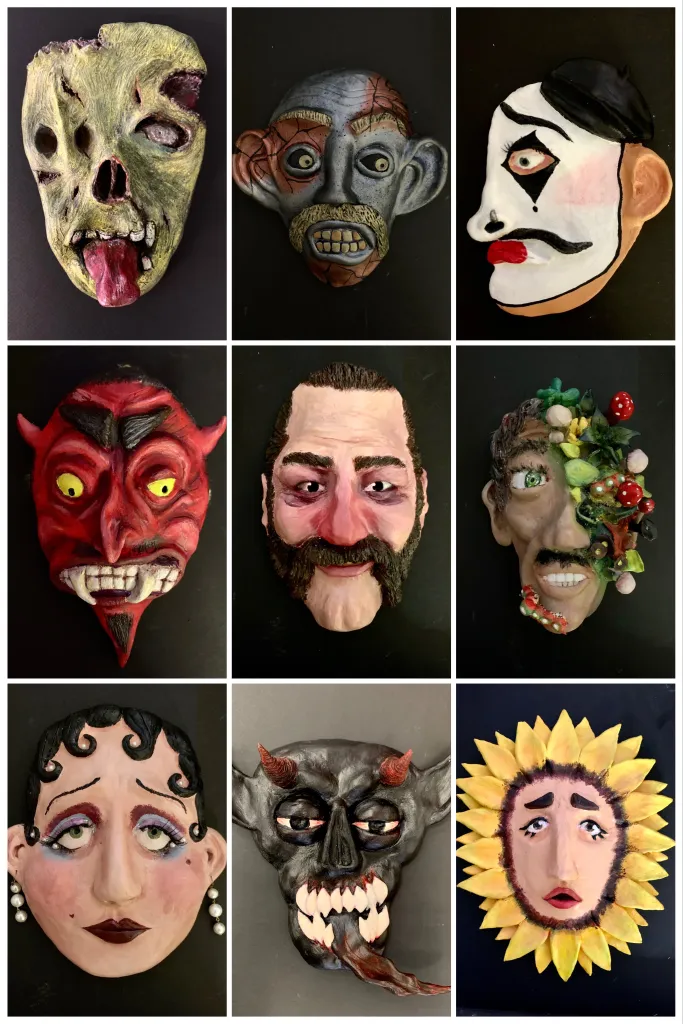 expressive clay portrait lesson