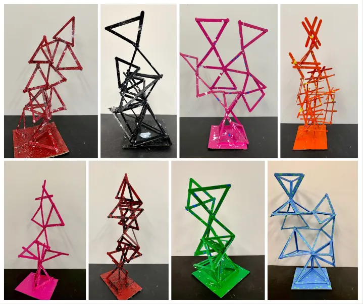 Modular Sculpture Art Lesson