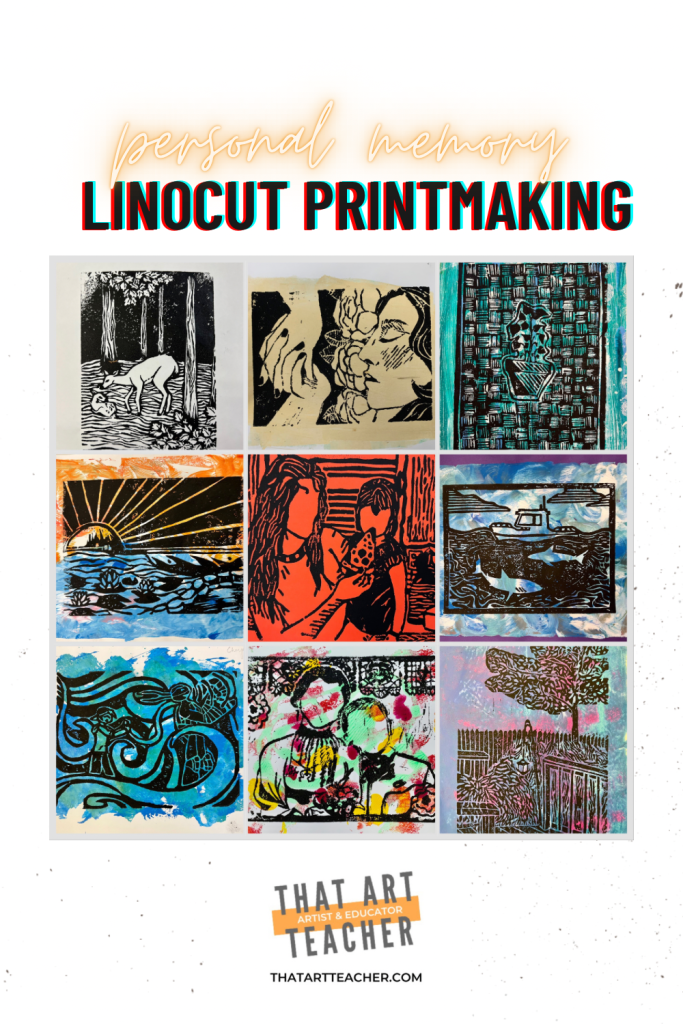 Memory Linocut Printmaking Artwork
