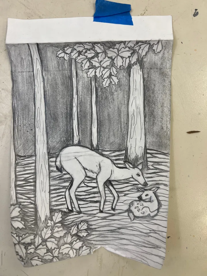 linocut design
