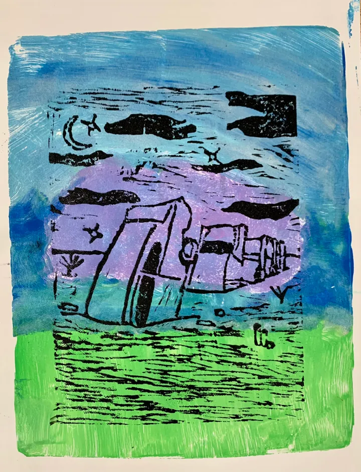 Memory Linocut Artwork