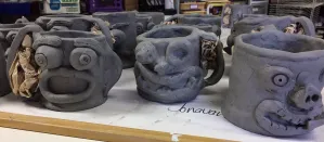 Funny Face Mugs Clay Project Create Art with ME