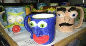 Funny Face Mugs Clay Project Create Art with ME