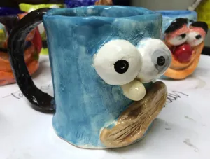 Funny Face Mugs Clay Project Create Art with ME