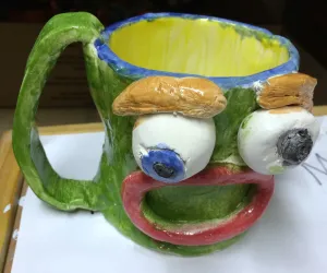 Funny Face Mugs Clay Project Create Art with ME