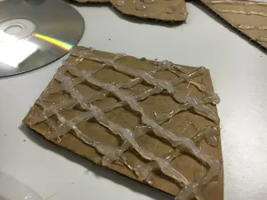 Color Scheme Foil Cardboard Relief Sculpture
