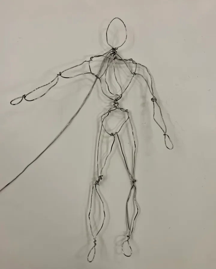 wire figure sculpture