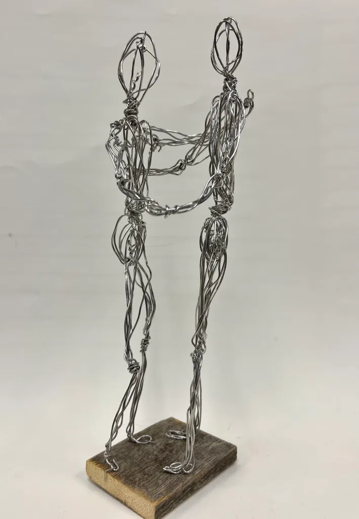 wire figure sculpture