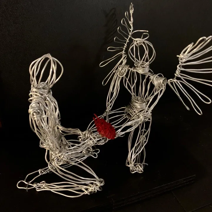 wire figure sculpture