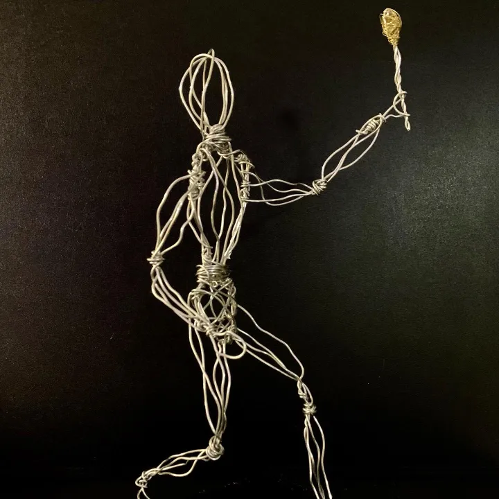 wire figure sculpture