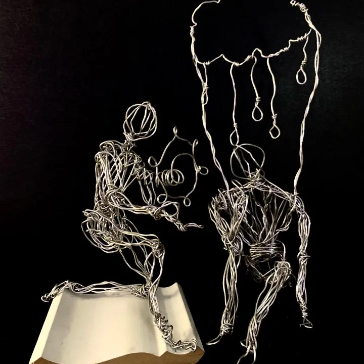 wire figure sculpture