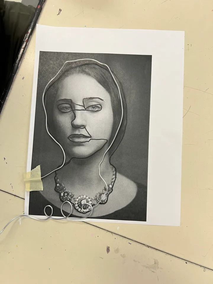 wire portrait