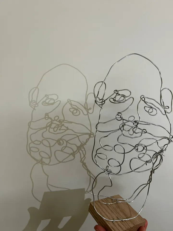 wire portrait sculpture