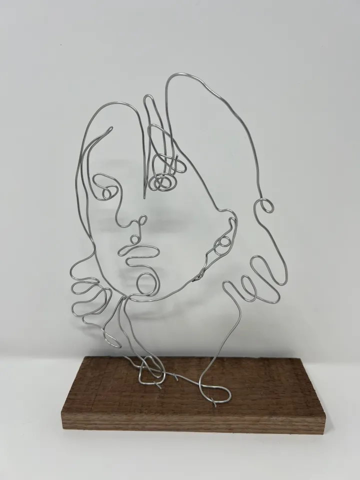 wire portrait sculpture