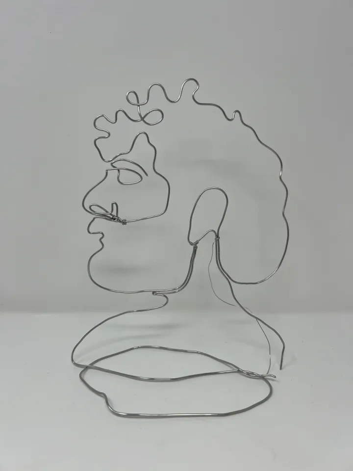 wire portrait sculpture