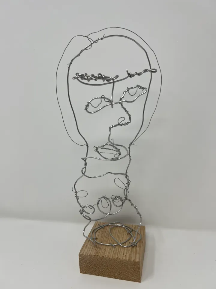 wire portrait sculpture
