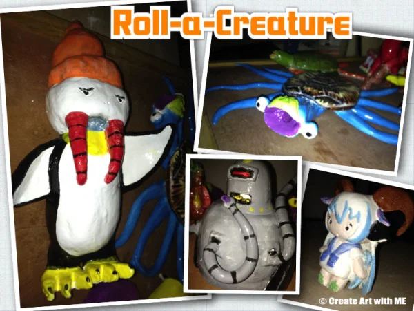 Roll a Creature Ceramic Art Lesson