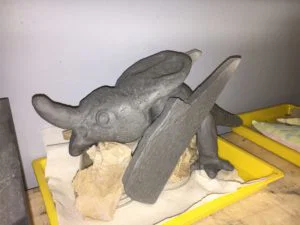 Roll a Beast Ceramic sculpture