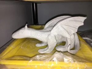Roll a Beast Ceramic sculpture