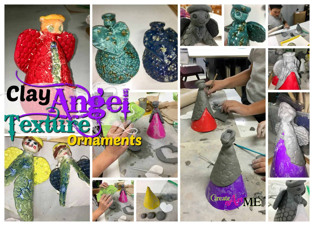 Featured: Ceramic Slab Angel Ornaments Clay Lesson