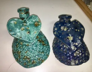 Clay slab angel ornament