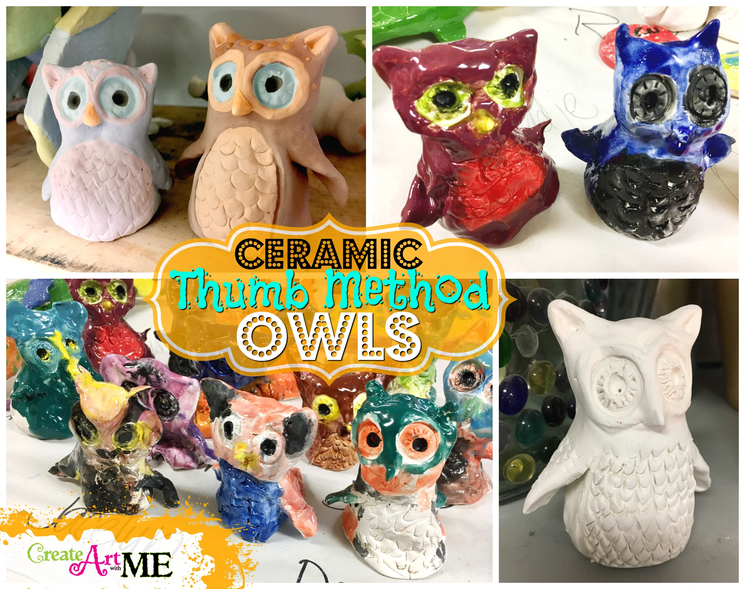 Featured: Ceramic Owls – Thumb Method Lesson
