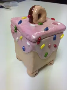 Ceramic Slab Construction Box with theme art lesson for