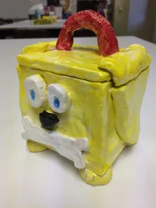 Ceramic Slab Construction Box with theme art lesson for