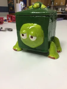Ceramic Slab Construction Box with theme art lesson for