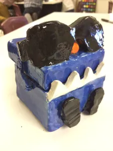 Ceramic Slab Box with theme art lesson for