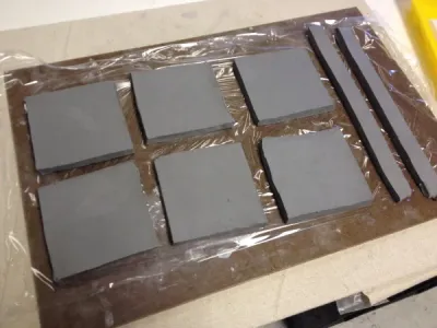 Ceramic Slab Construction Box with theme art lesson for