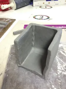 Ceramic Slab Construction Box with theme art lesson for
