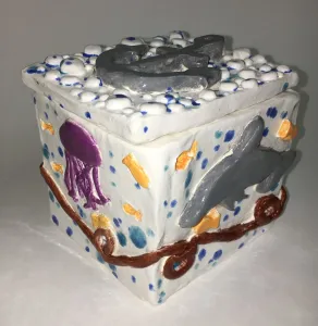 Ceramic Slab Themed Boxes