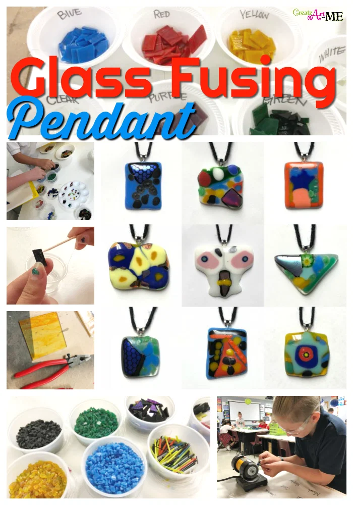 Glass Fusing Pendant in Ceramic Kiln