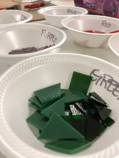 Glass Fusing Pendant in Ceramic Kiln