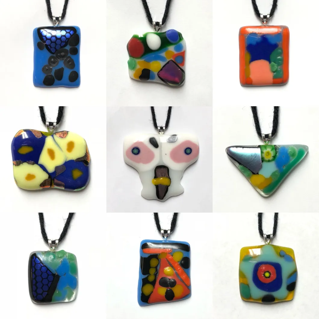 Glass Fusing Pendant in Ceramic Kiln
