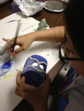 Ceramic Fairy Houses slab construction Lesson Glazing